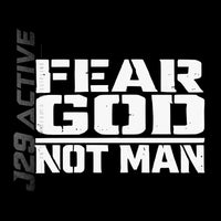 Load image into Gallery viewer, Youth Fear God Not Man Tshirt