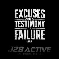 Load image into Gallery viewer, Excuses Are a Testimony of Failure – Youth T-Shirt