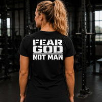 Load image into Gallery viewer, Women's Fear God, Not Man, Athletic Fit Everyday Tee