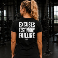 Load image into Gallery viewer, Excuses Are a Testimony of Failure – Women’s T-Shirt