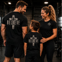 Load image into Gallery viewer, Matching Family Believe Tshirt