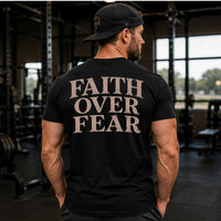 Load image into Gallery viewer, Matching Faith Over Fear Tees for Family, Athletic Fit Everyday Tee